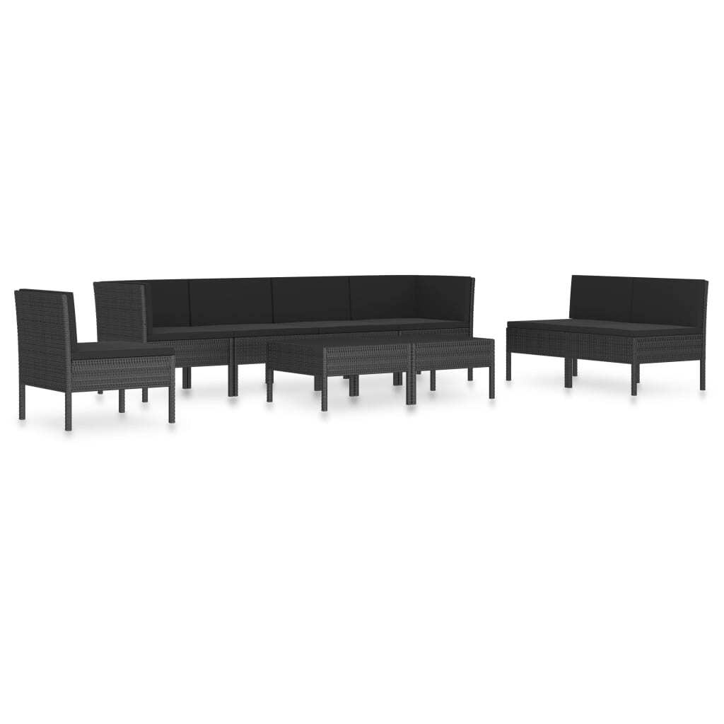 Garden Furniture Set Black