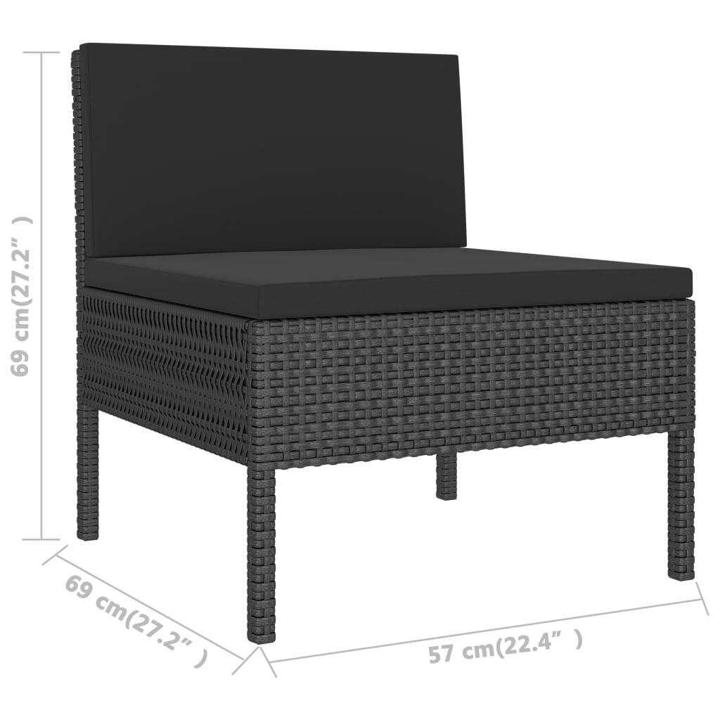 Garden Furniture Set Black