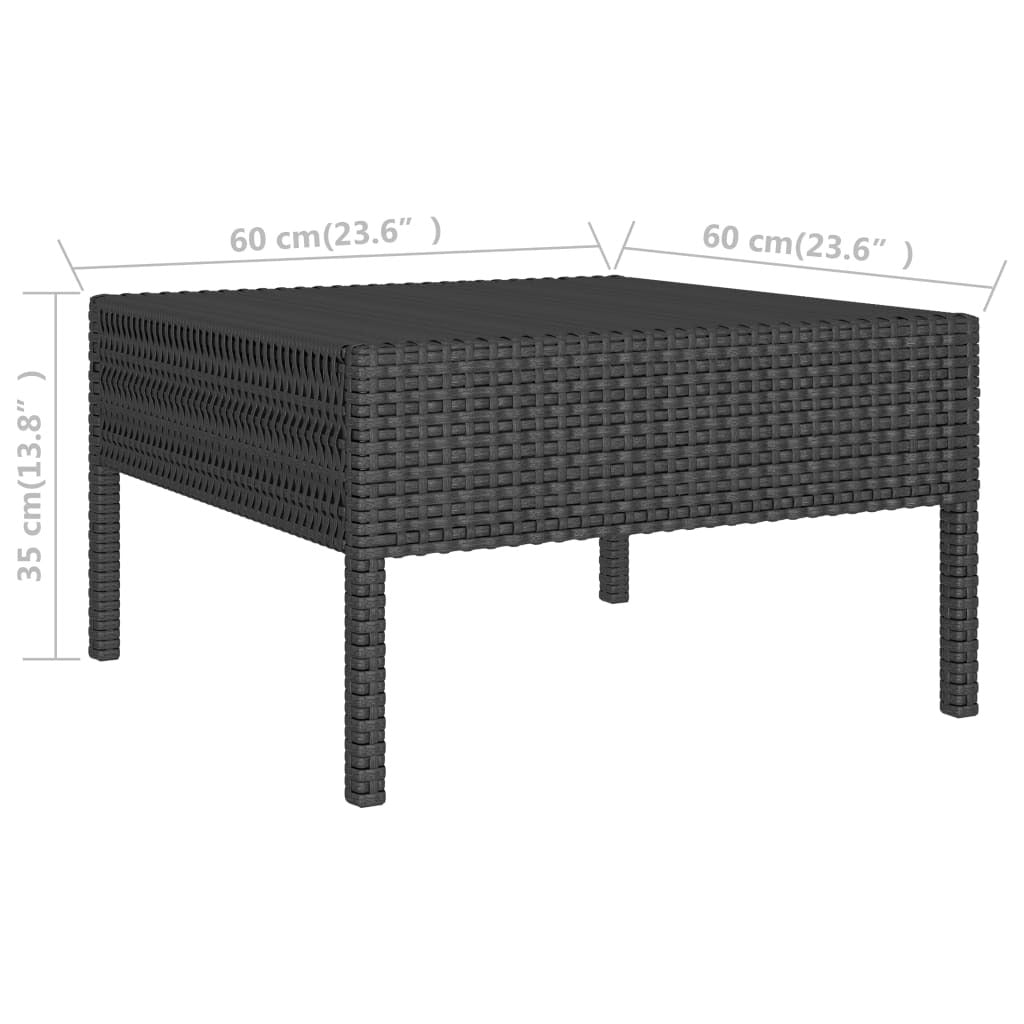 Garden Furniture Set Black