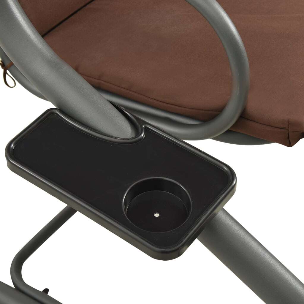 Swing Bench Coffee PVC-coated fabric, powder-coated steel