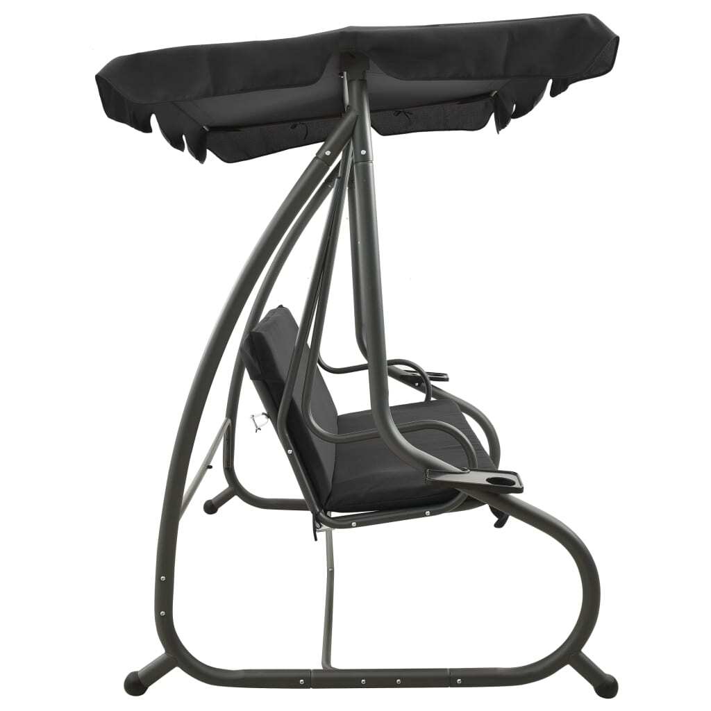 Swing Bench Anthracite PVC-coated fabric, powder-coated steel