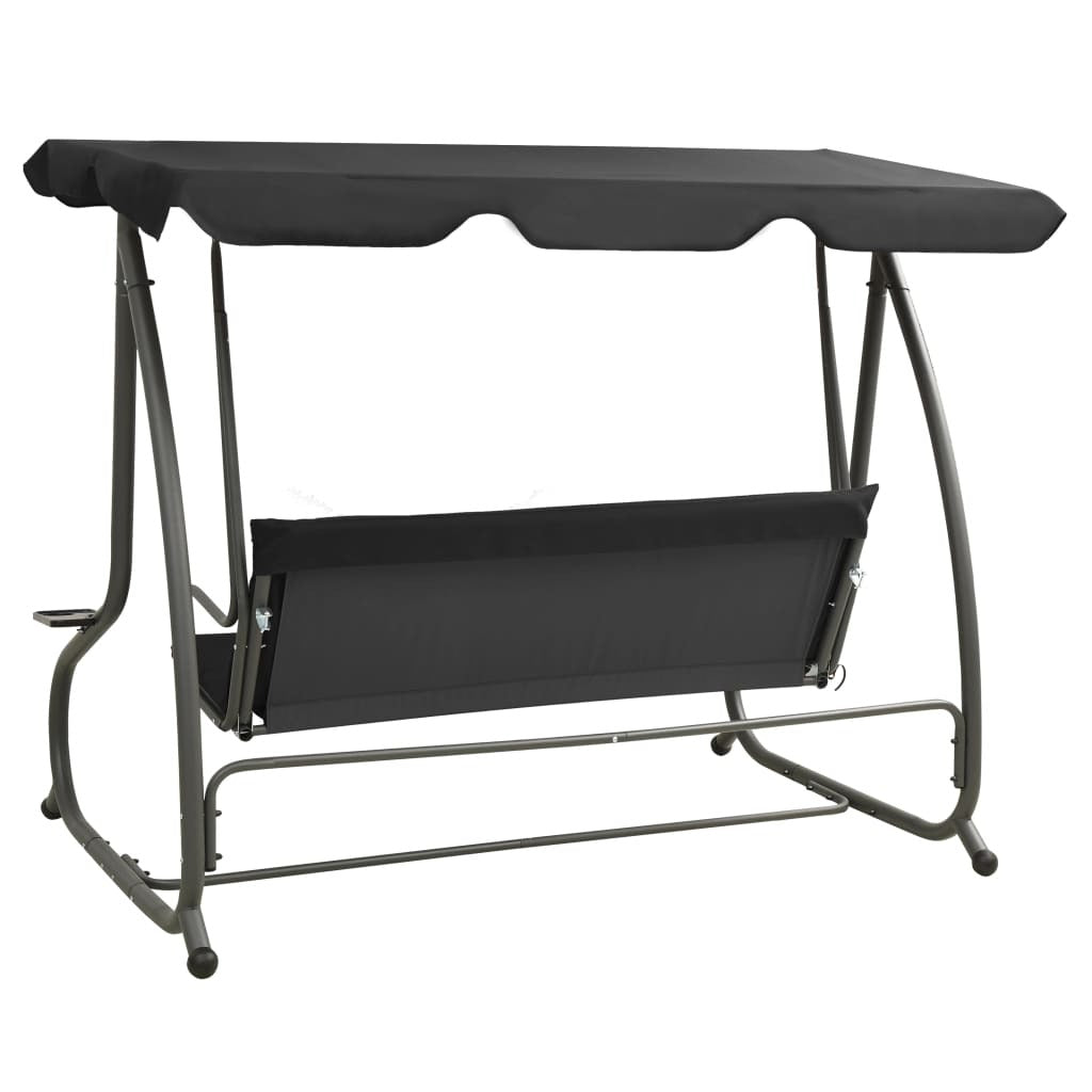 Swing Bench Anthracite PVC-coated fabric, powder-coated steel