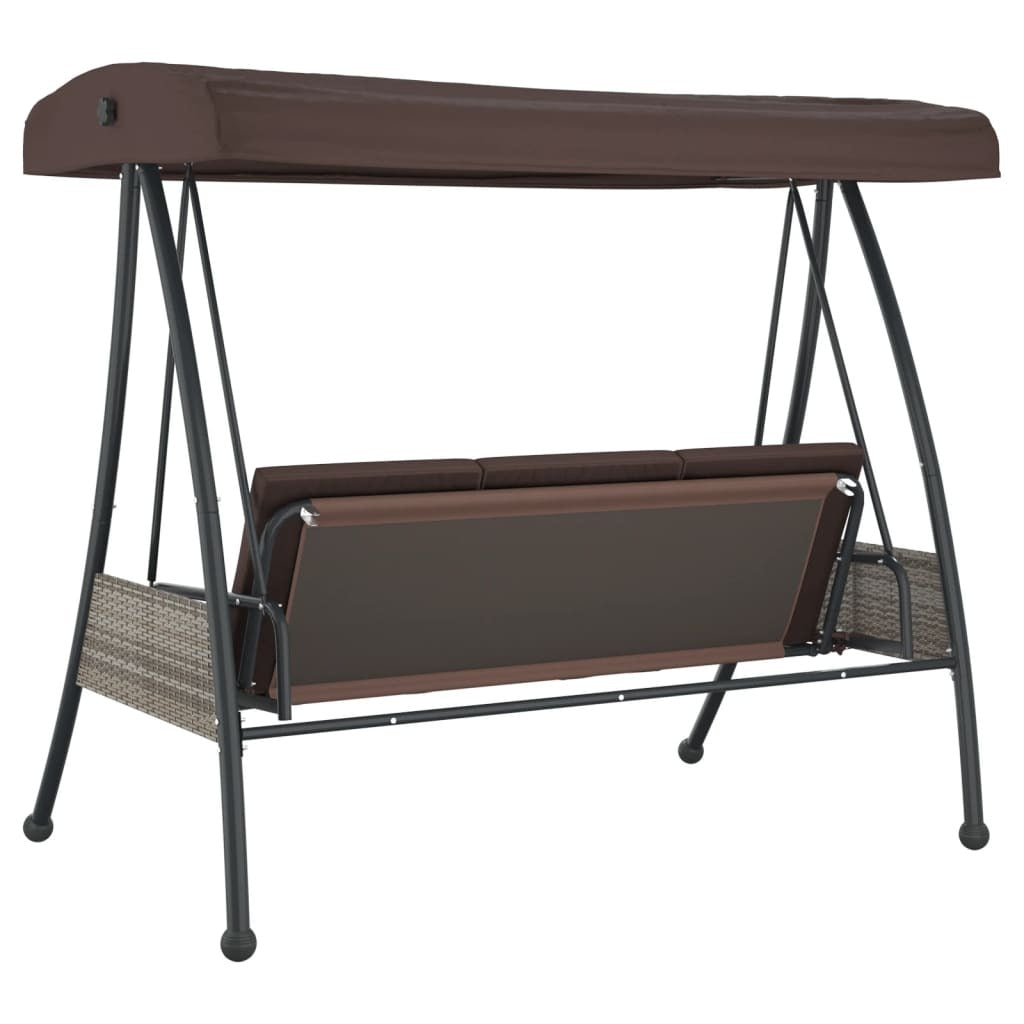 Garden Swing Bench Coffee Brown