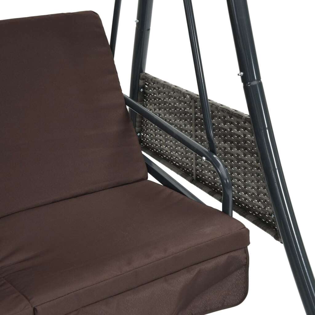 Garden Swing Bench Coffee Brown
