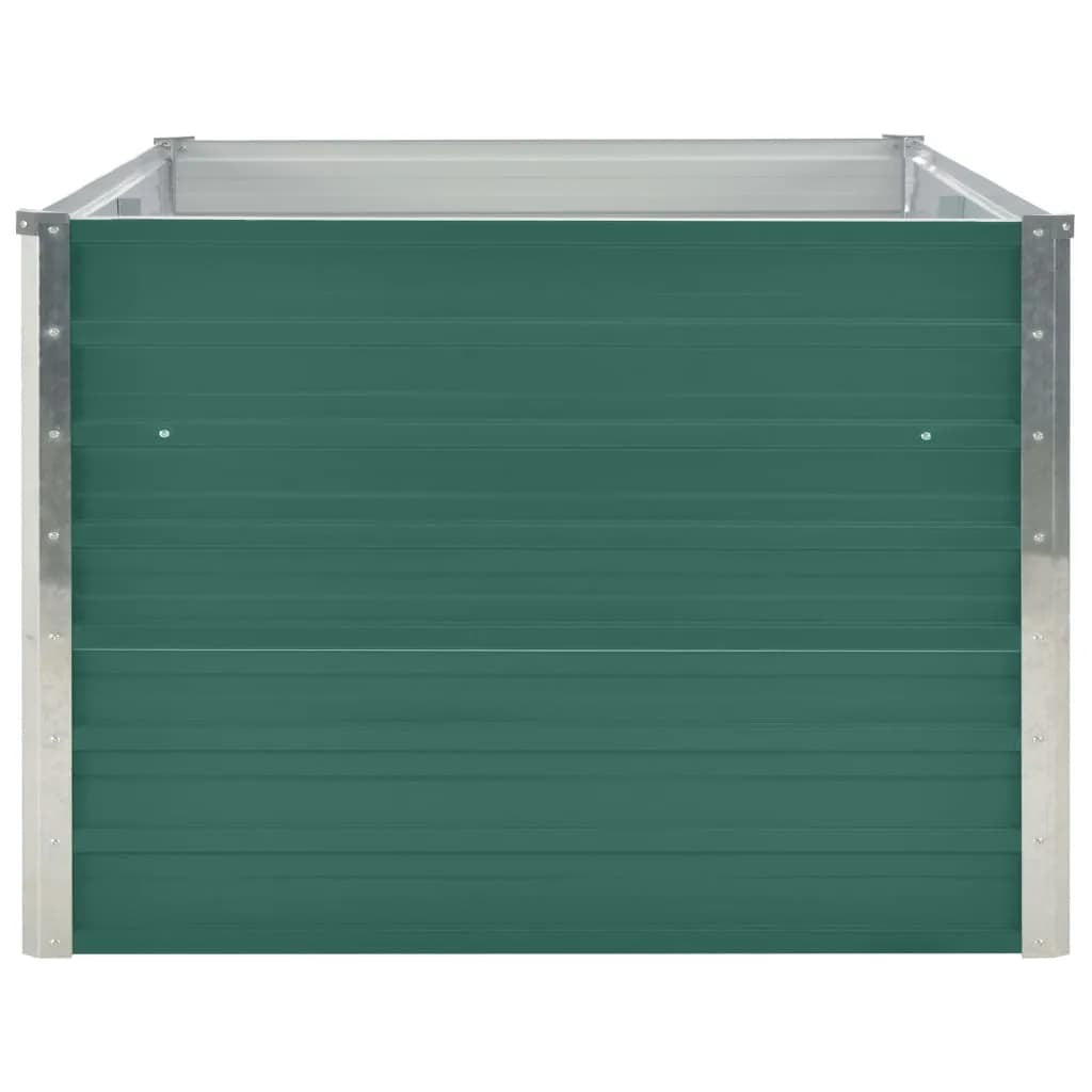 Raised Garden Bed Green Galvanized steel 63.0 x 31.5 x 17.7 in