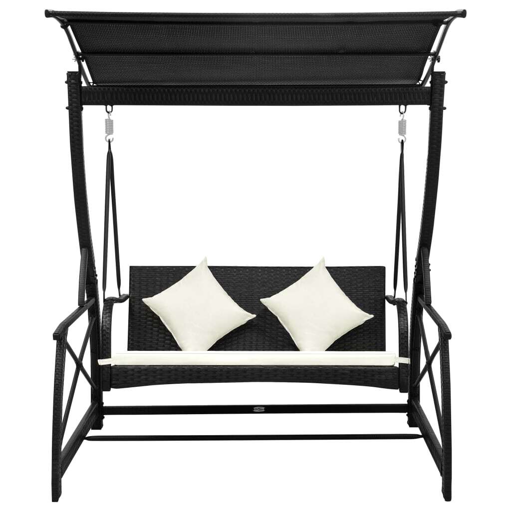 Swing Bench Black, Cream White