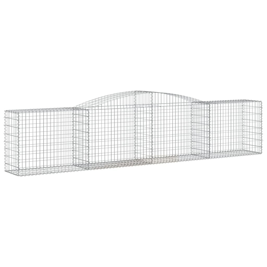 Gabion Basket Silver Galvanized iron Large Decorative Inlays