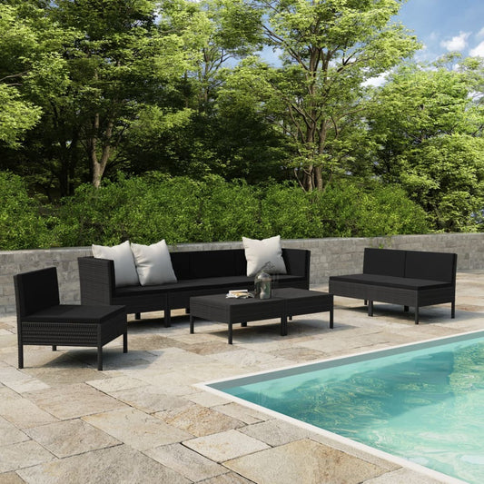 Garden Furniture Set Black