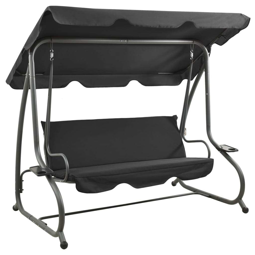 Swing Bench Anthracite PVC-coated fabric, powder-coated steel