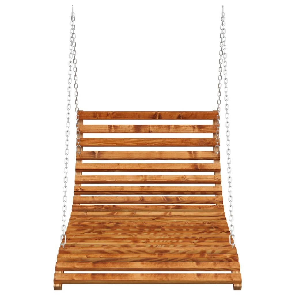 Swing Bed Teak Solid bent wood with teak finish