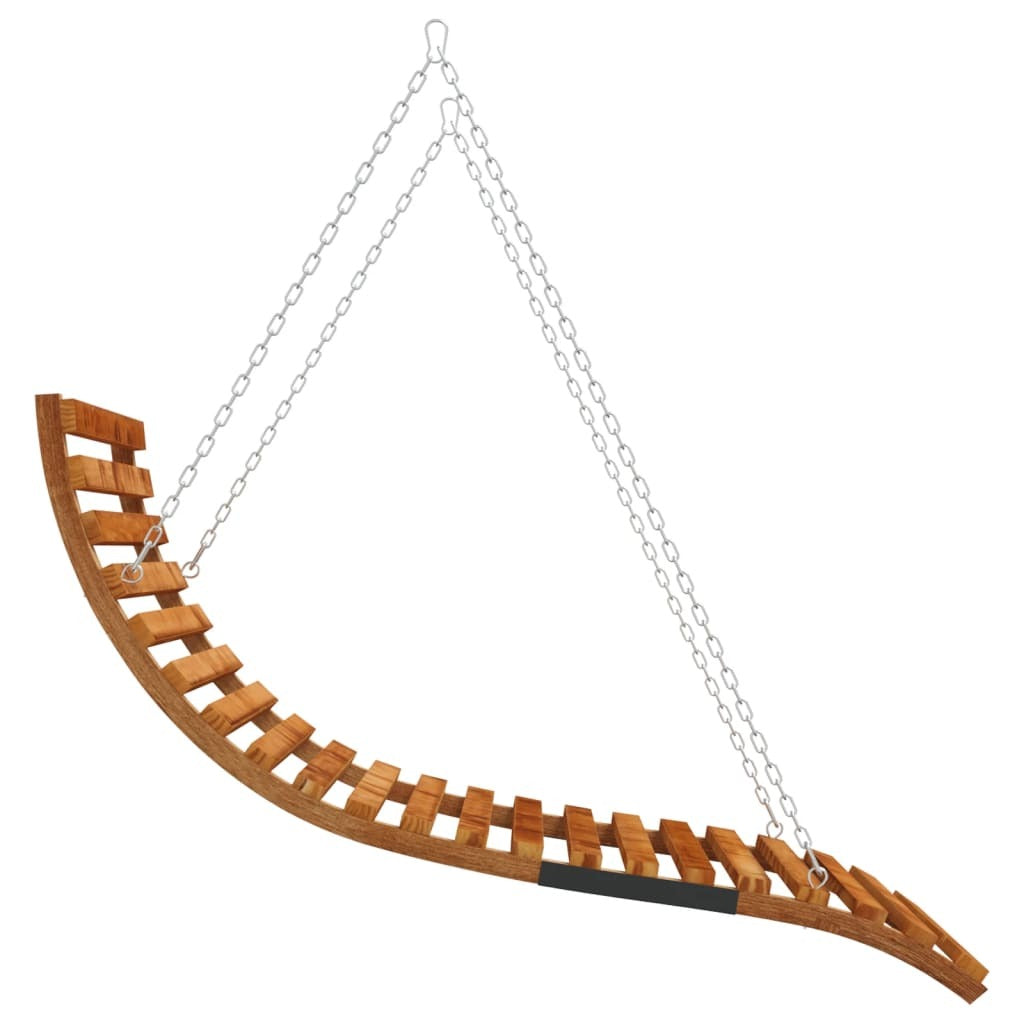 Swing Bed Teak Solid bent wood with teak finish