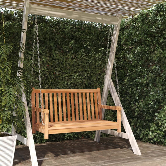 Swing Bench Natural Teak Solid Teak Wood Standard Durable