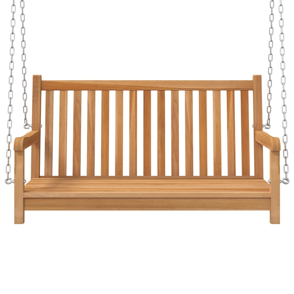 Swing Bench Natural Teak Solid Teak Wood Standard Durable