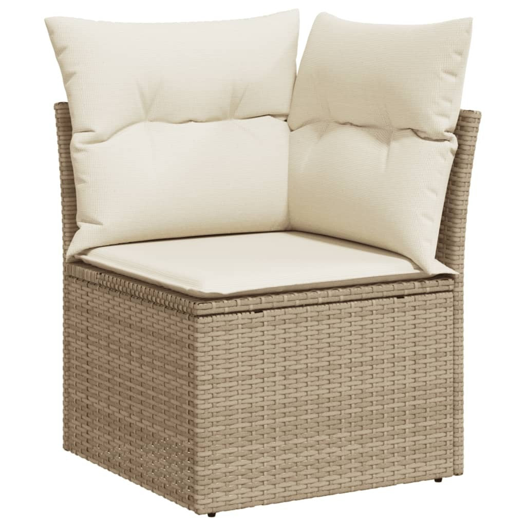 Garden Sofa Set Beige PE rattan Large Modular Garden Sofa Set