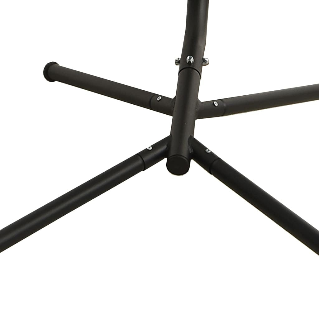 Garden Swing Chair Black Oxford Fabric One Size Ergonomic