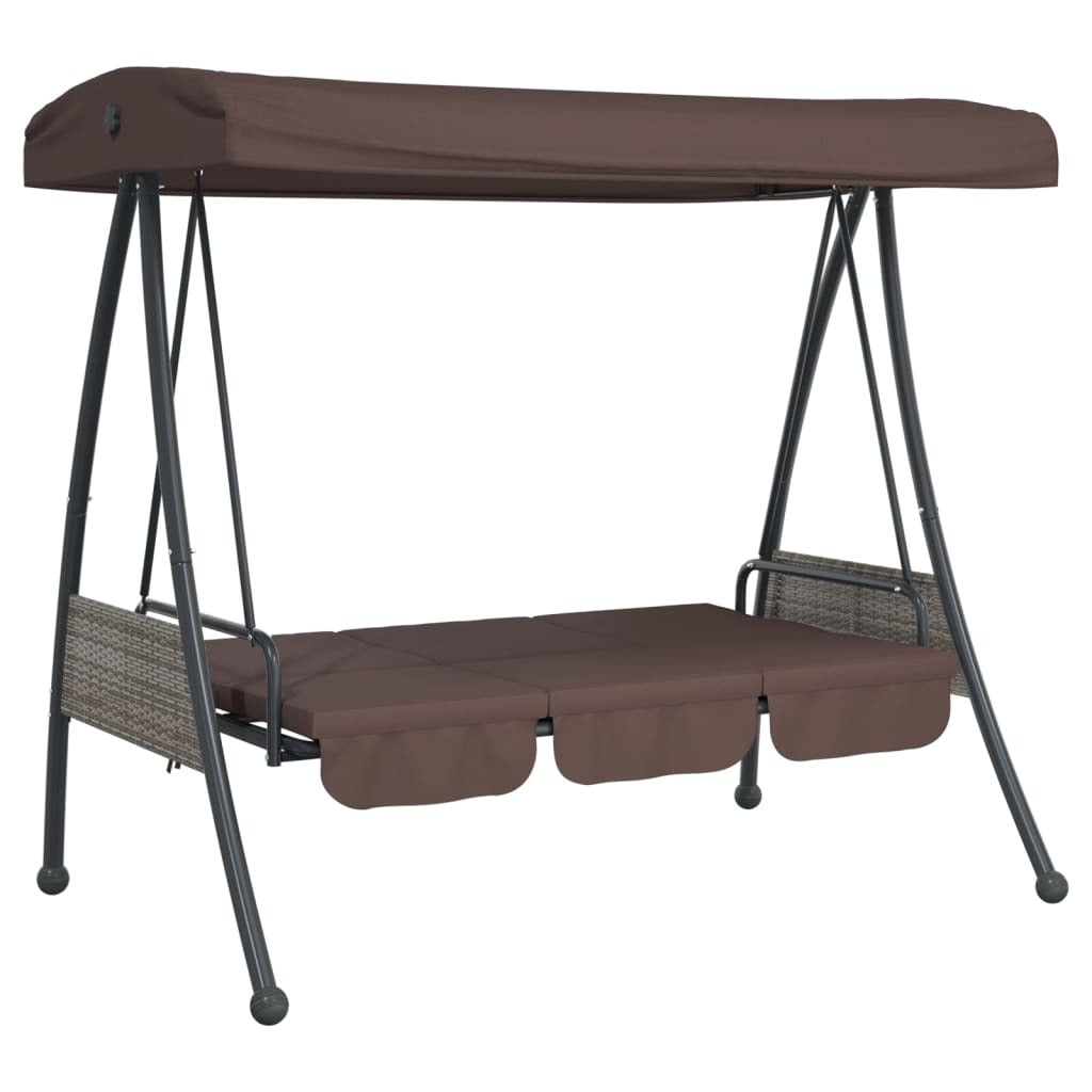 Garden Swing Bench Coffee Brown