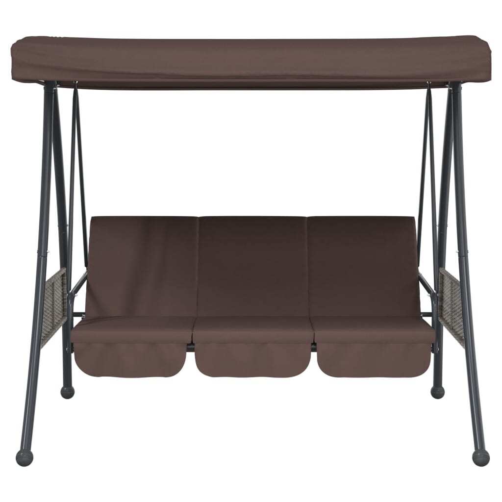 Garden Swing Bench Coffee Brown