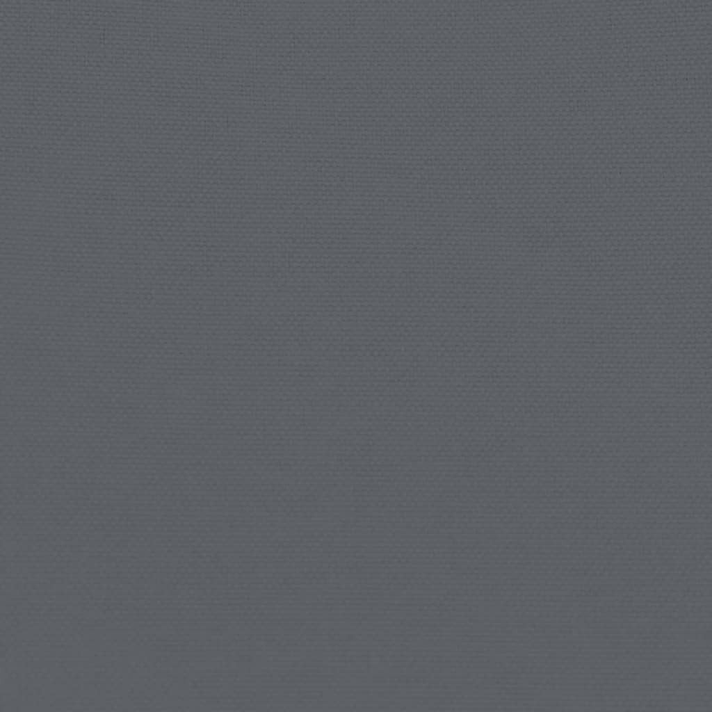 Garden Swing Bench Dark Grey Powder-Coated Steel, Polyester