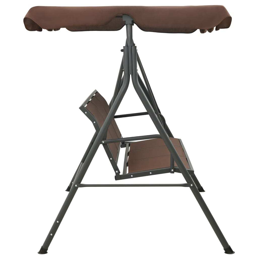 Porch Swing Coffee Powder-coated steel frame Large
