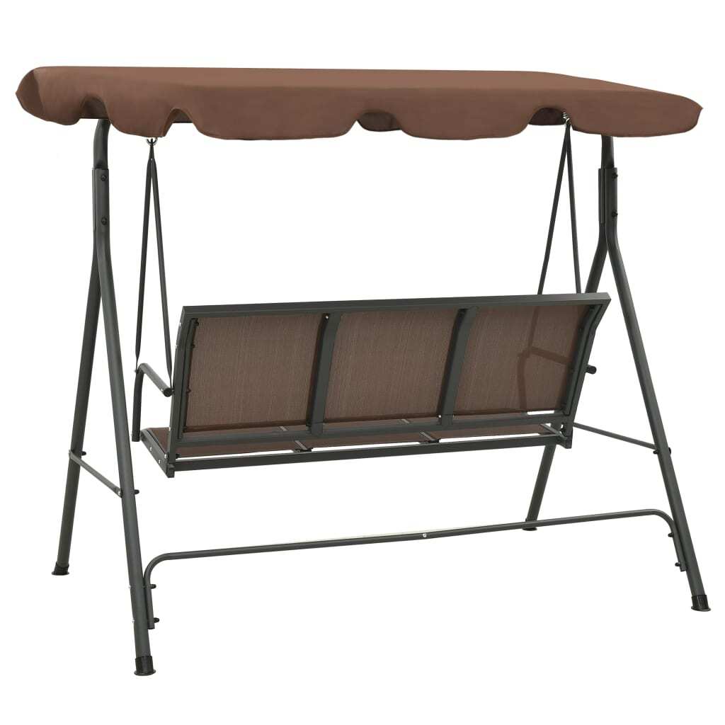 Porch Swing Coffee Powder-coated steel frame Large
