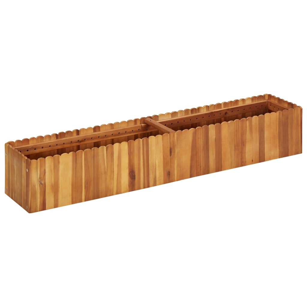 Raised Bed Natural wood color Solid acacia wood Medium