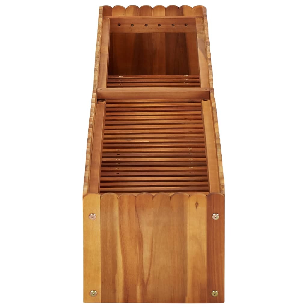 Raised Bed Natural wood color Solid acacia wood Medium