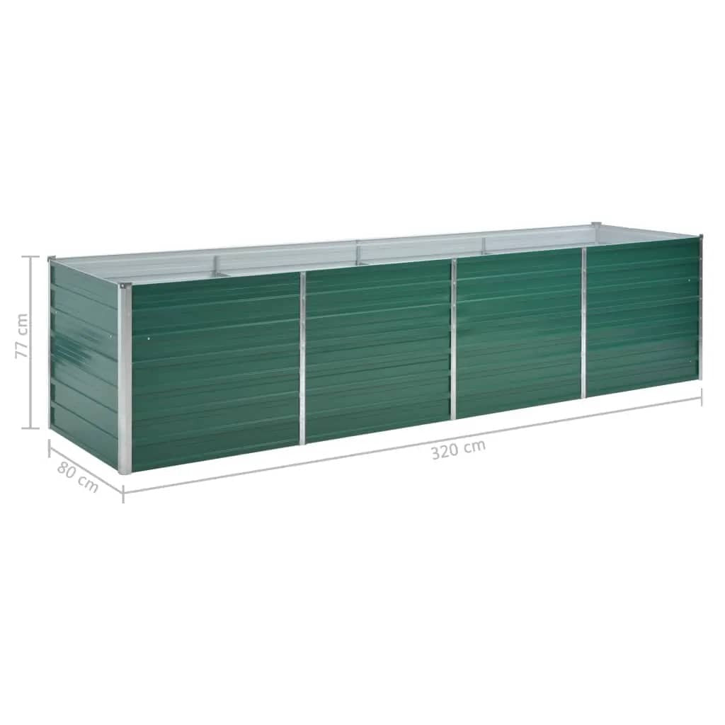 Raised Bed Green Galvanized steel Large Heavy Duty Raised Bed