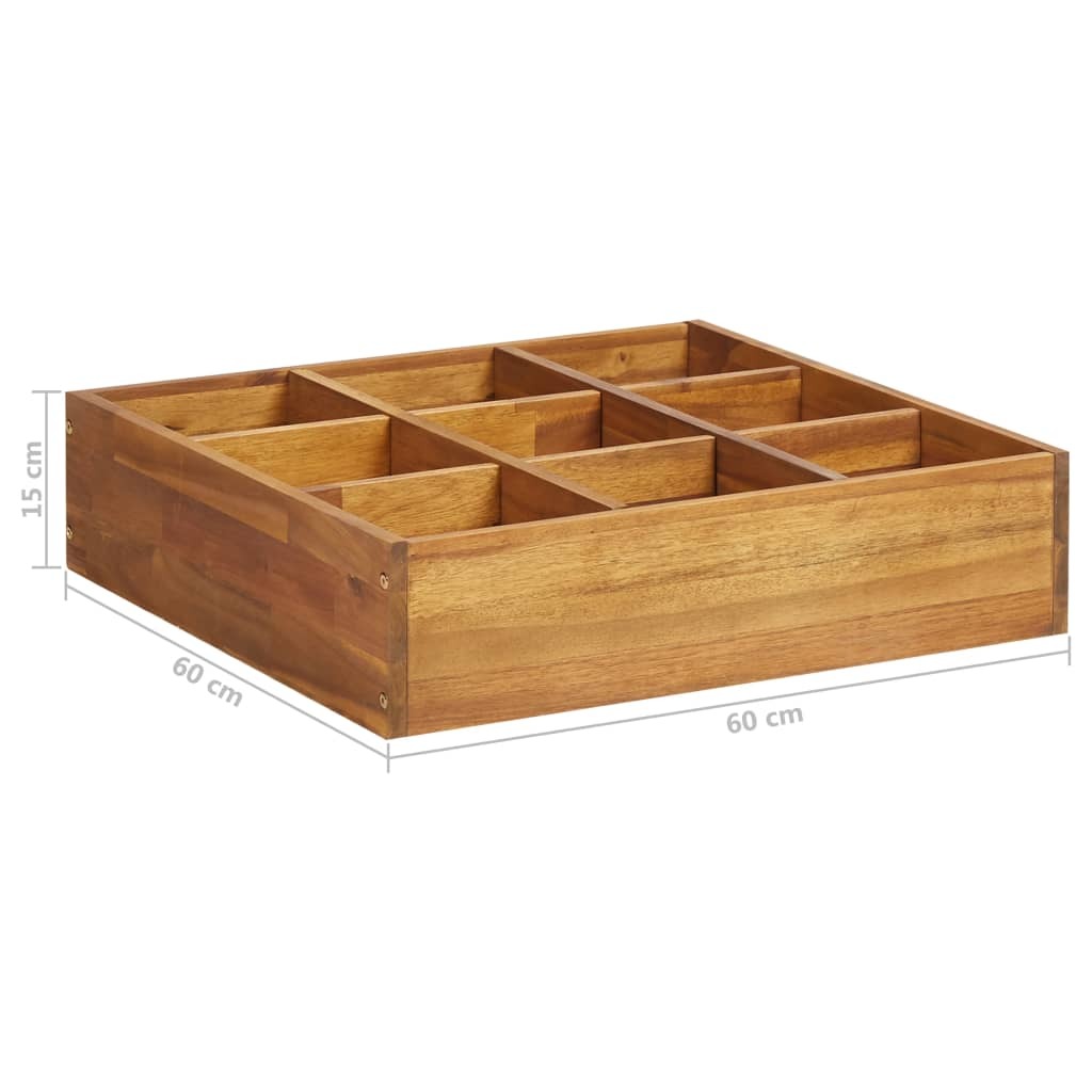 Garden Raised Bed Natural wood Solid acacia wood