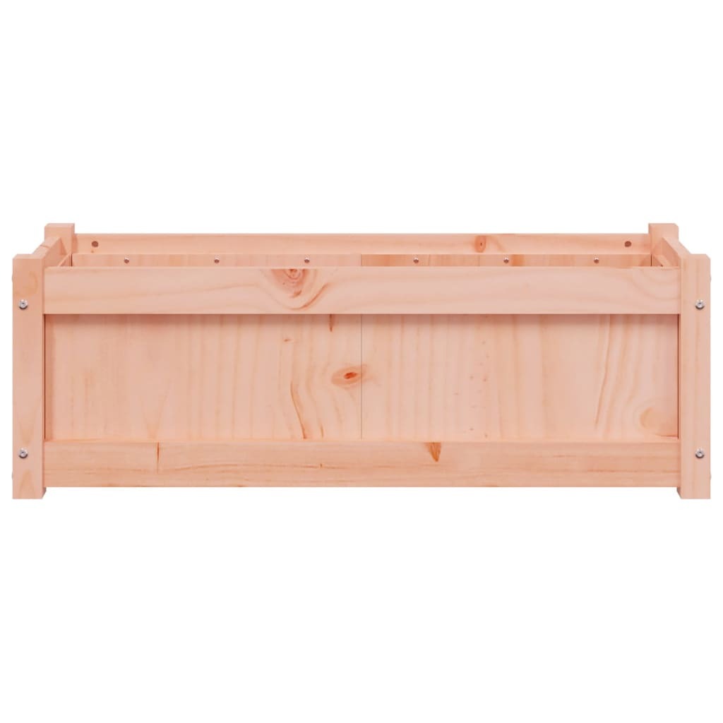 Garden Planter Set of 2 Brown Solid Douglas wood Medium Durable