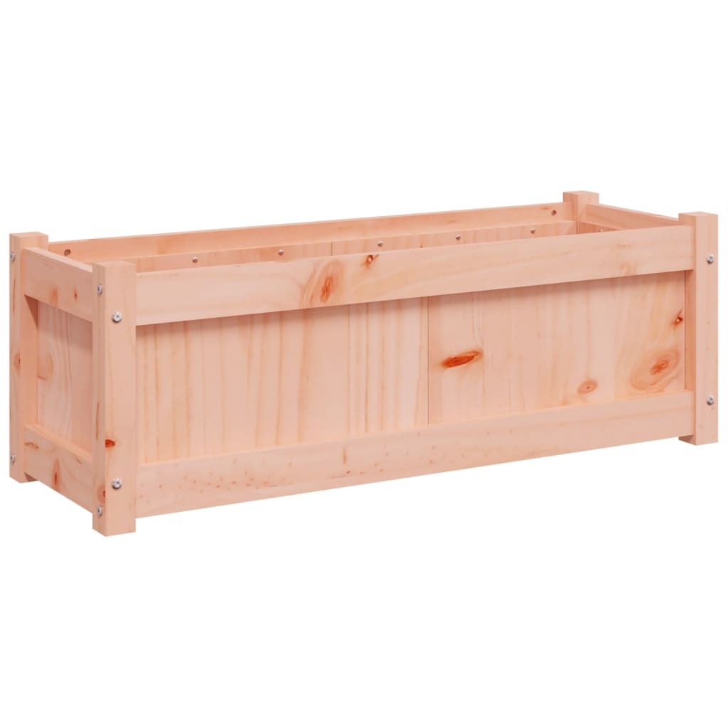 Garden Planter Set of 2 Brown Solid Douglas wood Medium Durable