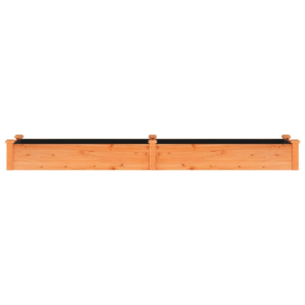 Garden Raised Bed Brown Solid fir wood Large Garden Raised Bed