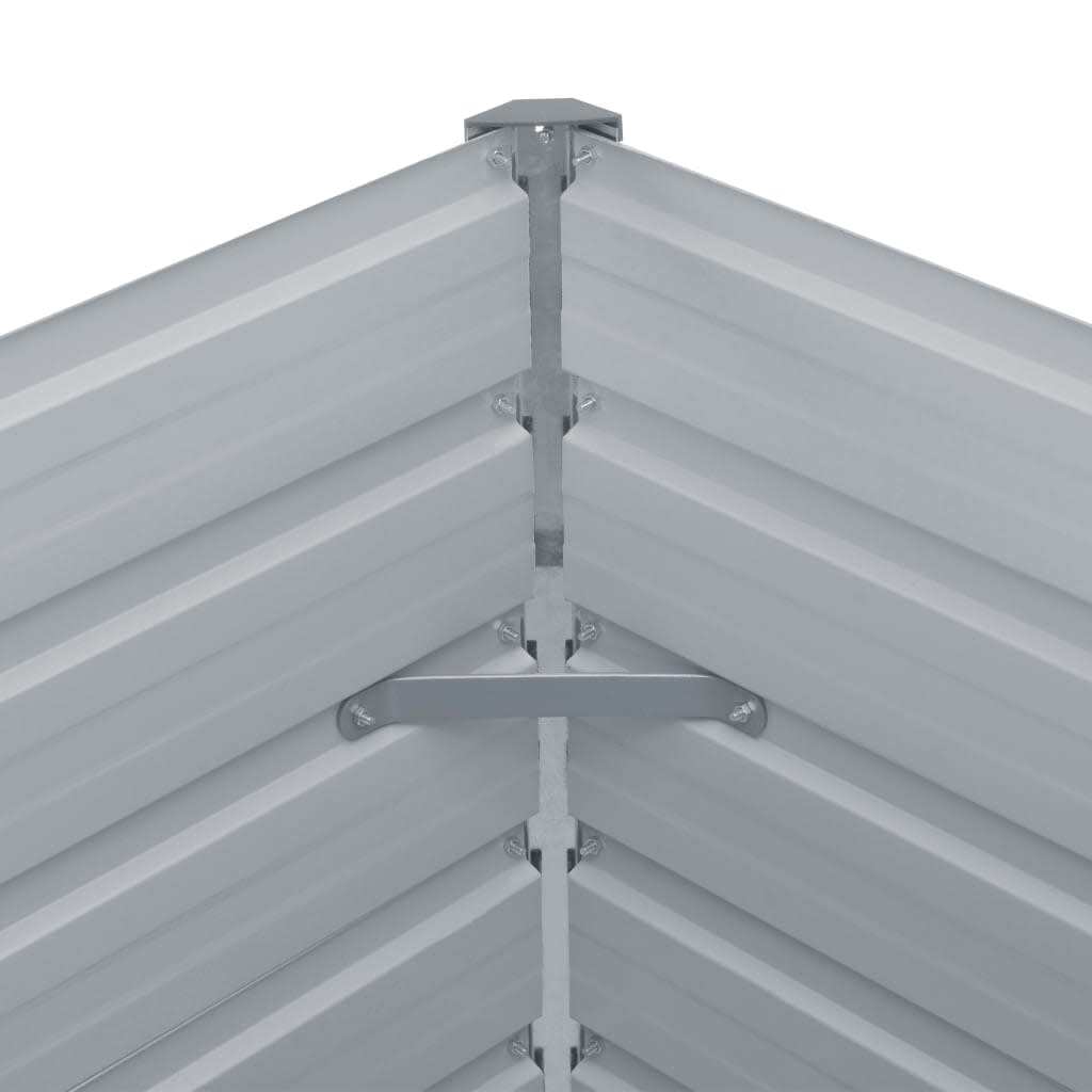 Raised Garden Bed Green Galvanized steel 63.0 x 31.5 x 17.7 in
