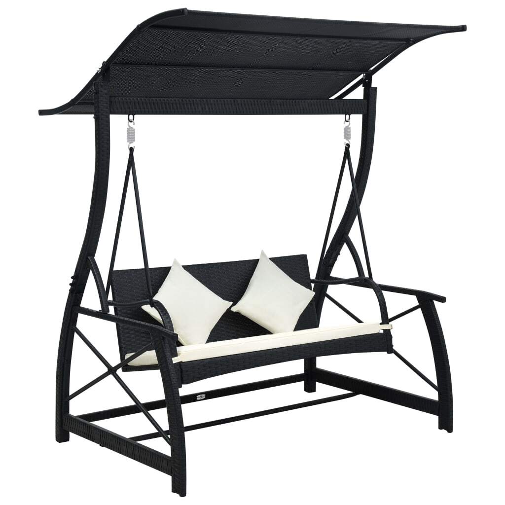 Swing Bench Black, Cream White