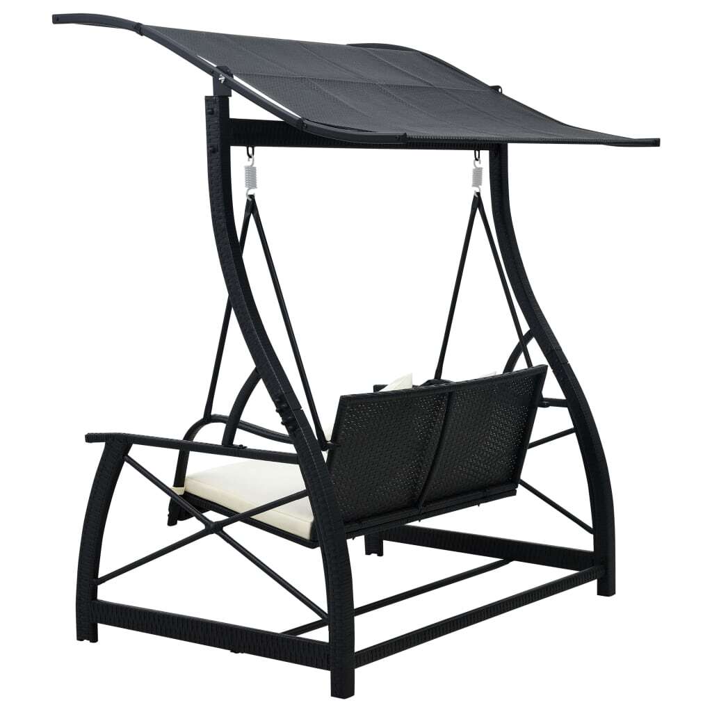 Swing Bench Black, Cream White